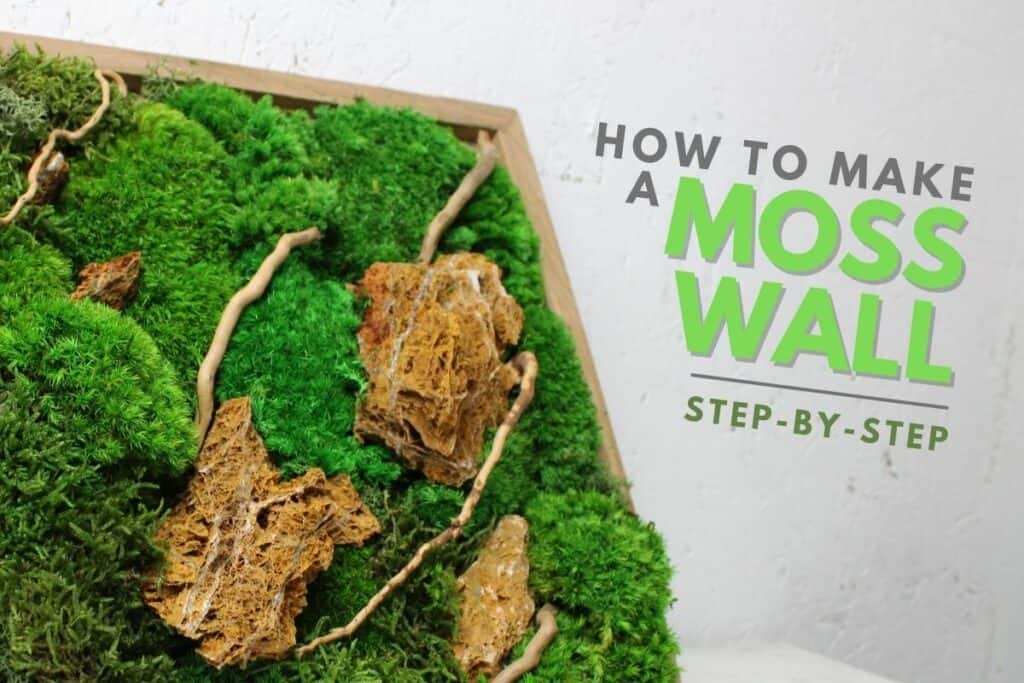 DIY Moss Art Wall - trending home décor on  