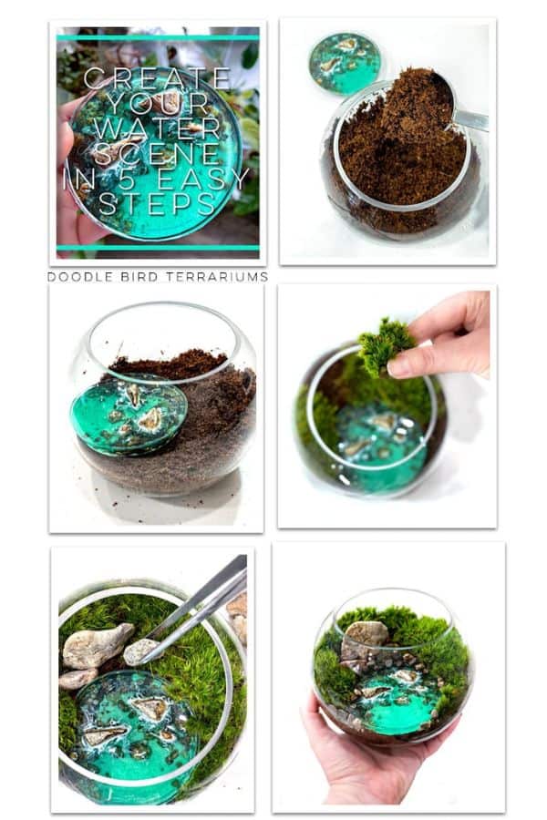 How to Make Fake Water for Crafts (+ Resin Terrarium Guide)