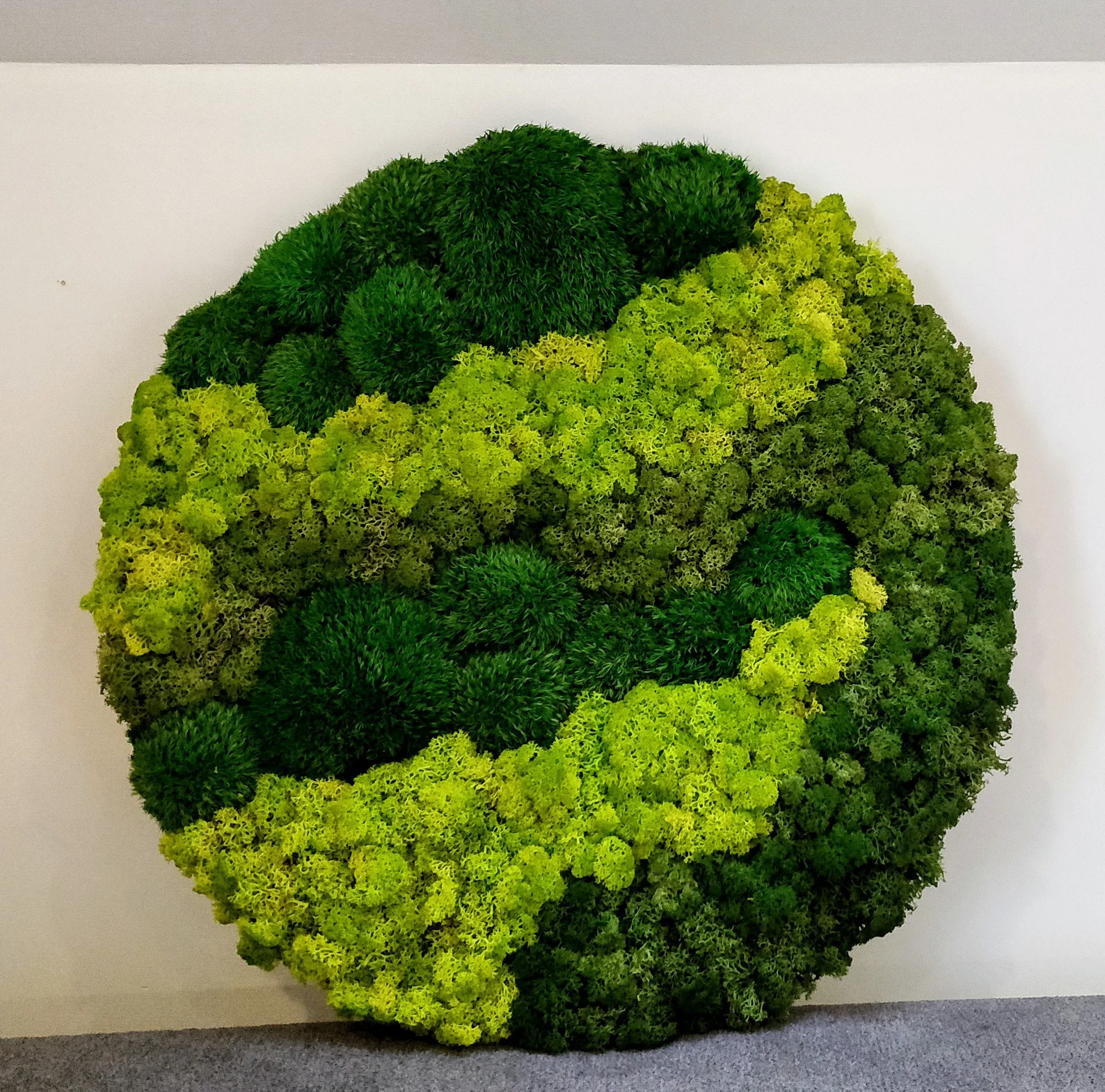 Circular moss wall - MossButik on Etsy